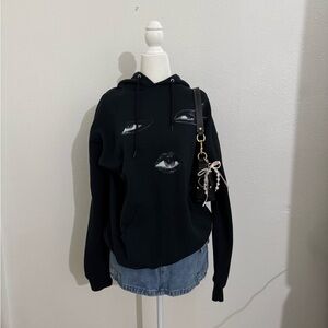 Black vintage hoodie